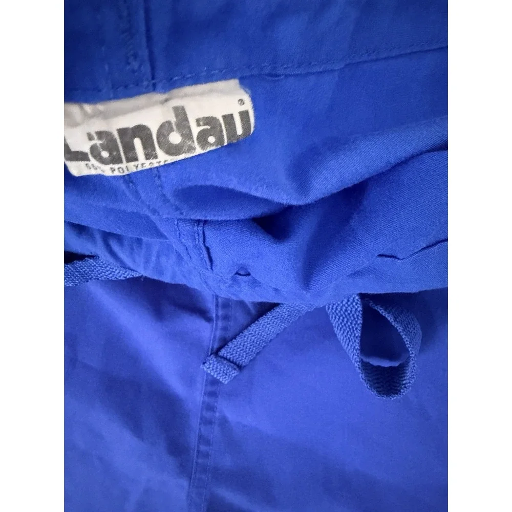 Landau Scrub Pants M Royal Blue Drawstring Workwear Pants Medium